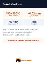 ROSA3D ReFill PLA Starter 1.75mm 1kg 3D Yazıcı Filamenti - Beyaz görsel 2