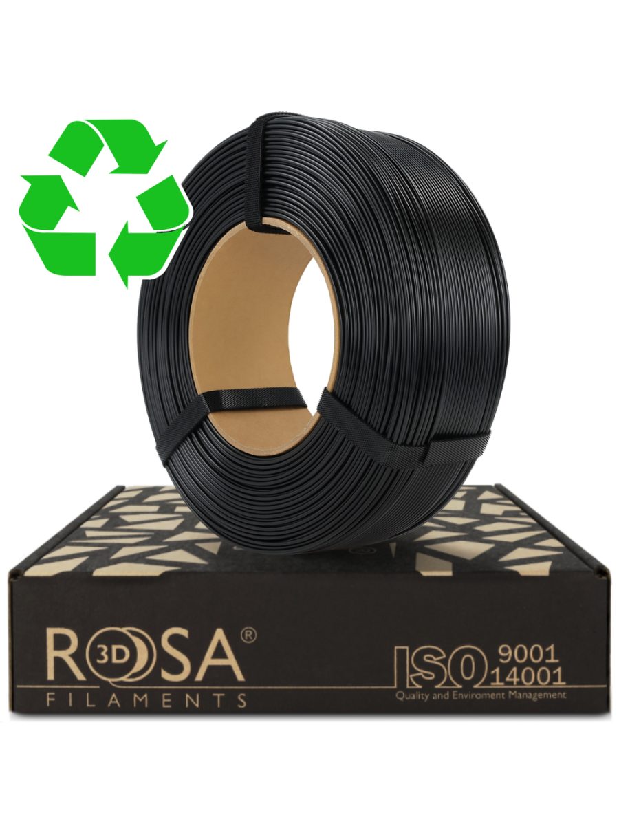 ROSA3D ReFill R-PLA 1.75mm 1kg 3D Yazıcı Filamenti - Siyah